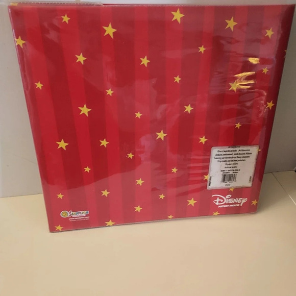 Disney Mickey Mouse Red with Yellow Stars Scrapbook Album Only - Picture 5 of 13